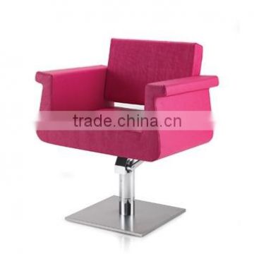 salon styling chair with soft leather fabrics/ elegant& cheap styling chair/ this mode is on sale