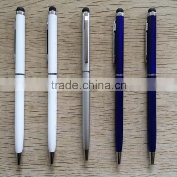 Thin twist metal ball pen with stylus touch screen                        
                                                Quality Choice
