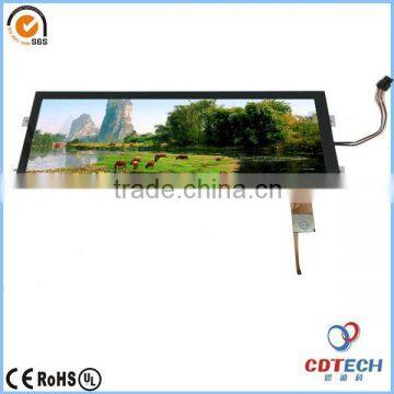 12.3inch 1920*720 resolution IPS lcd display with capacitive touch panel