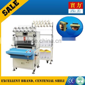 SHL212-12 thin wire 0.3mm(awg12)coil winding machine with tape device