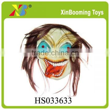 Halloween ghost mask with long hair