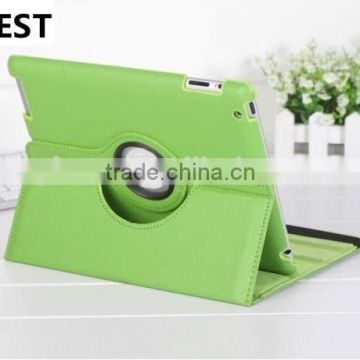 360 degree rotating PU leather case for ipad case for ipad air from china factory