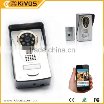HD 720P camera PIR detection Android/iOS APP Two-way intercom wifi video door phone with photo memory