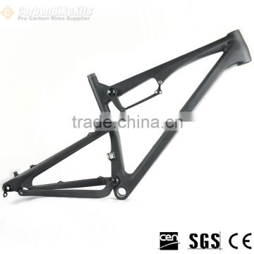 Oem factory price CarbonBikeKits BSA/BB92 bicycle frame 27.5er MTB full suspension frame bikes race frame CFM025