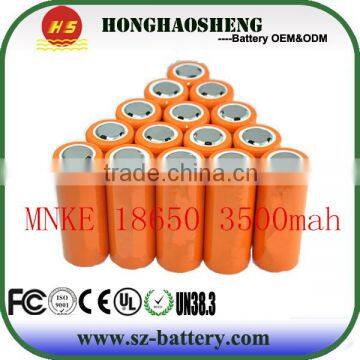 New promotional 3500mah rechargeable MNKE 26650 li-ion battery cell
