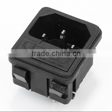 10A 250V AC power socket with 3 inside pin Fuse Holder Screw