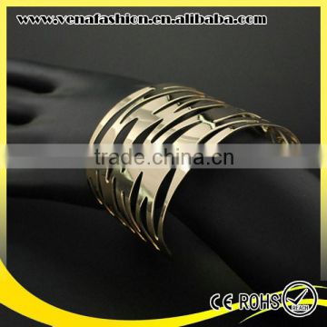 free sample 18k solid gold wide bracelet, wide cuff bracelets