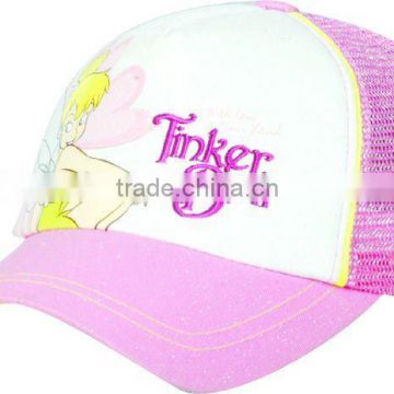 SATIN PRINT CHILDREN CAP WITH MASH AND POLYSTER ADJUSTER