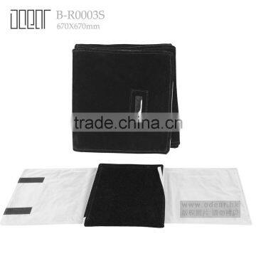 High quality black PU leather jewellry roll B-R0001S