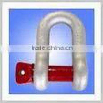 US type drop forged bolt type dee shackle
