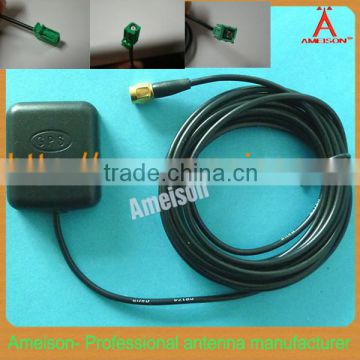 Antenna Manufacturer SMA Female Connector Magnetic Mount RG174 3M cable 5dBi glonass gps antenna with fakra connector