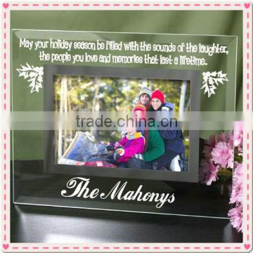 Fancy Rectangle Laser Picture Frame For Holiday Souvenir