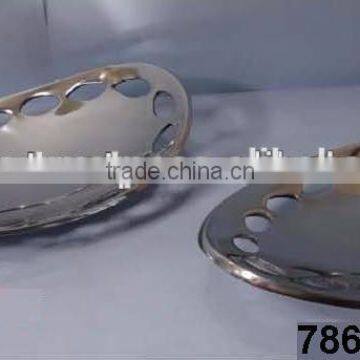 Casted Aluminium Metal Fruit Dish Fruit Plate Fruit Basket Shiny Finish