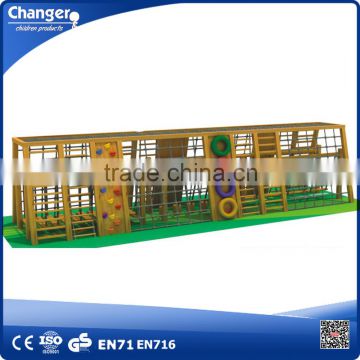 wooden playground, wooden playground bridge, outdoor wooden playground