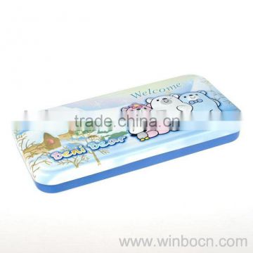 Convex-shape Two layers tinplate pencil case
