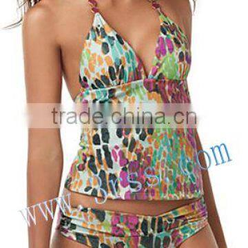 2014 wholesale maternity hot sexy girls bra tankini top swimwear model