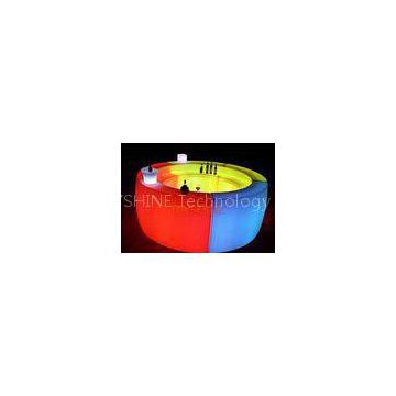 Nightclub Round LED Party Furniture , Removable Glowing Led Bar Table UL BS GS SAA