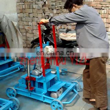 hollow block machine manually operated concrete block making machine