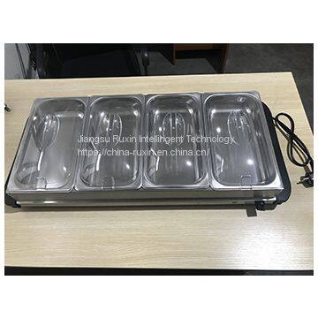 4pans Stainless Steel Buffet Server and Warming Tray for Home and Restaurant