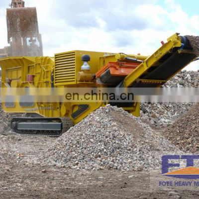 Crawler type mobile gravel crushers portable crushing plant for granite with reliable quality