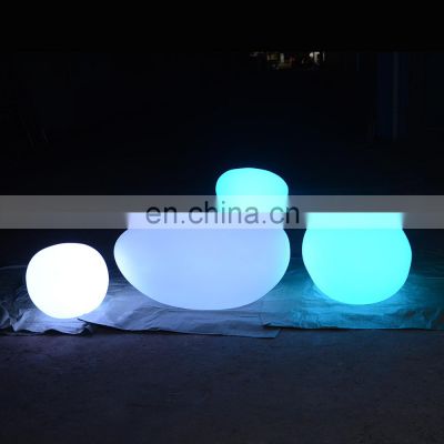 led ball light outdoor /Customized Glow Ball Led Lamp Outdoor Landscape Decoration Light Solar Garden Seat Stone