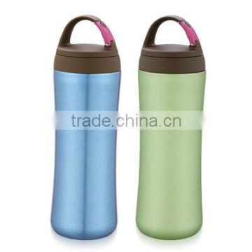 370ml steel thermo bottle with tea filter with carabiner cover BL-8059-A