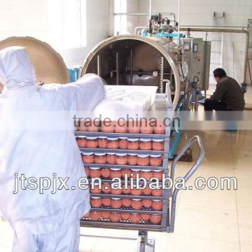 diamater 500mm suitable plastic bottle stainless steel automatic water spray steam heating sterilizer machine