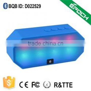 New design colorful shining led light outdoor ceiling wireless loudspeaker powered bluetooth audio speaker with passive radiator
