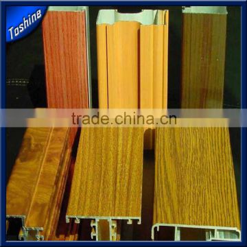 2014 Hot Sell Wood Grain Color Shift Window and Door Aluminum Profile
