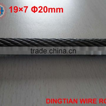 Non rotating Steel wire rope 19*7