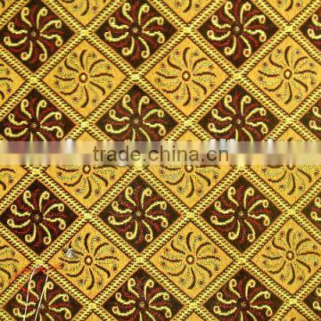 Afghanistan Polyester&Cotton Jacquard Diamond Design Fabric J1438B