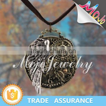 Yiwu New Hip Hop Jewelry Leather Rope Pendant Necklace