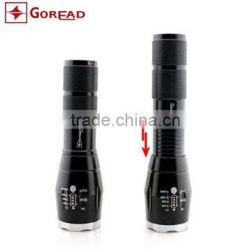 GOREAD Y66 focusable rechargeable high bright aluminum T6 5 mode 18650 flashlight