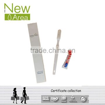 personalized toothbrush with toothpaste high quality disposable hotel dental kit