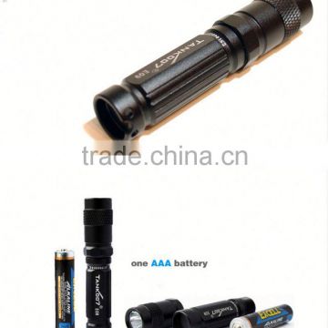 Waterproof mini led flashlight TANK007 E09,I1701 led torch cone