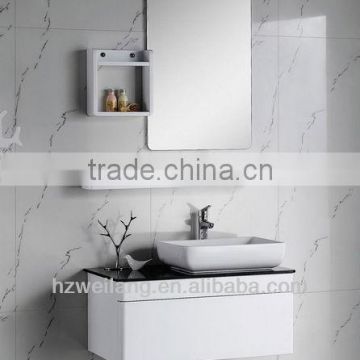 white wall mounted pvc bathroom cabinet MJ-2142