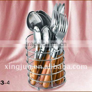 The Stainless Steel Flatware with Wooden Handle