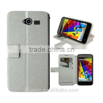 white case For mobistel F6 leather case with high quality factory price