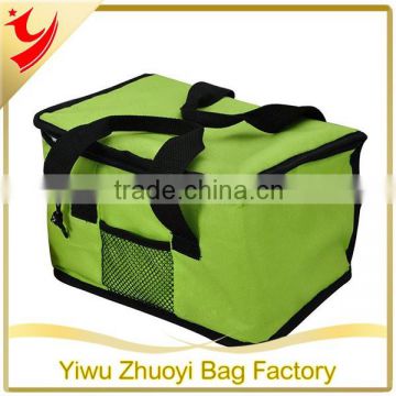 600D PVC Coated Oxford Fabric Insulated Cooler Bags with Adjustable Straps and Front Mesh Pocket