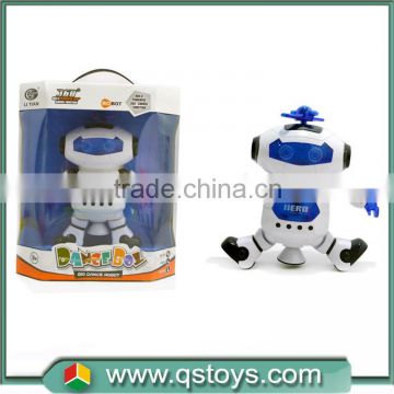 Shantou children toys dance robot B/O,educational rotating toy with light and music