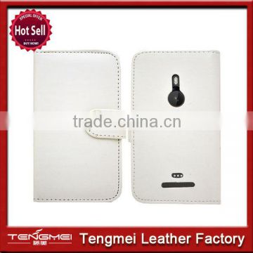 China manufacturer genuine simply flip leather case cover for nokia lumia 520