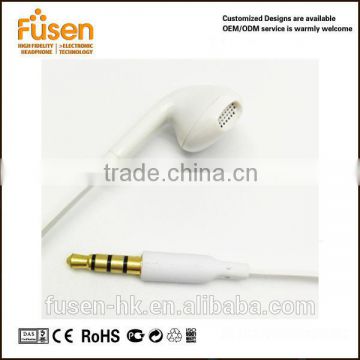 mono single flat cable earphone for iphone