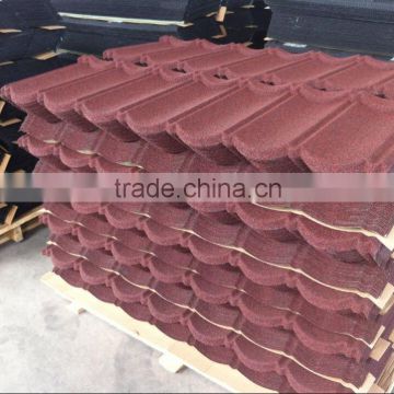 Colored Building Material Aluminum Zinc Stone Coated Metal Steel Roofing Sheet For Sale