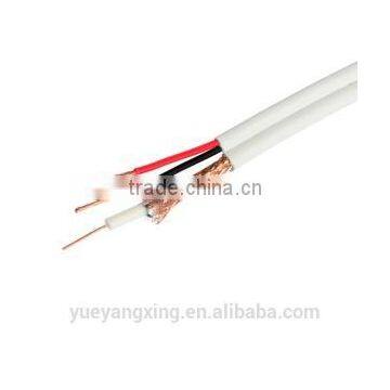 YYX Siamese cable RG59 with power al foil braid PVC shield