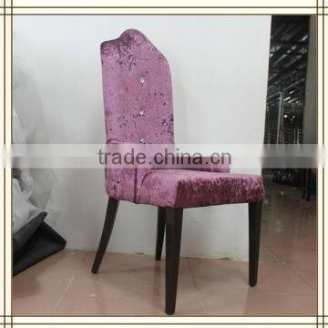 Dining used chinese fabric high back cafe chairs (AL63)