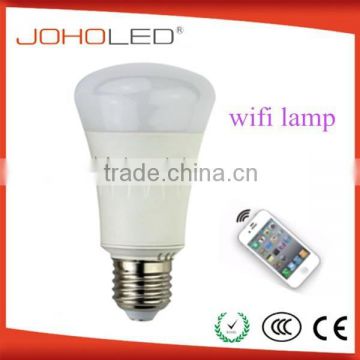 7.5w wirless wifi intelligent led light Bulb e27 wifi rgb bulbs