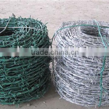 pvc coated and galvanized barbed wire craft in sale