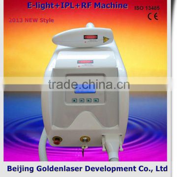 10MHz 2013 Cheapest Price Beauty Equipment Age Spot Removal E-light+IPL+RF Machine Elight Yag Laser Cavitation