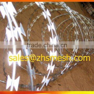 450mm/730mm/980mm hot dipped galvanized concertina razor barbed wire