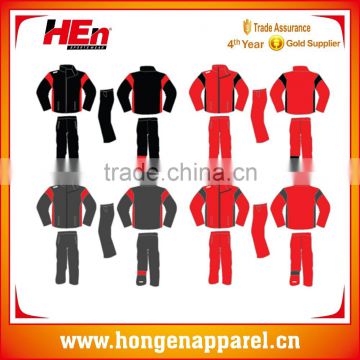 Hongen apparel Lightweight full sublimation Jogging tracksuits waterproof tracksuit jacket